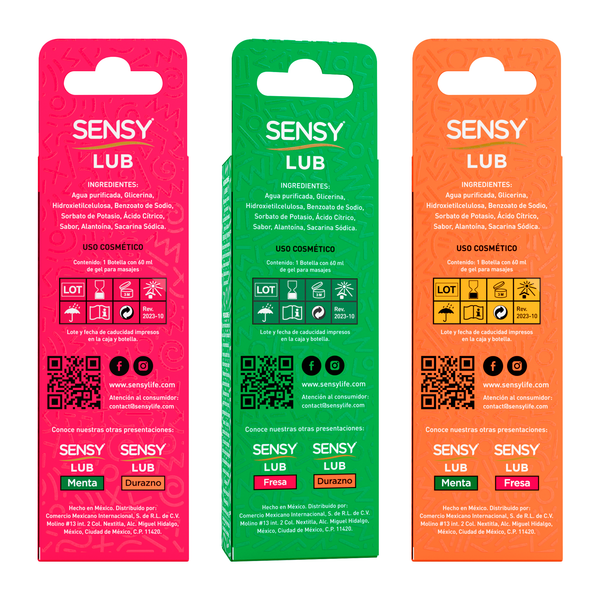 Sensy Lub 3 Pack Mixto