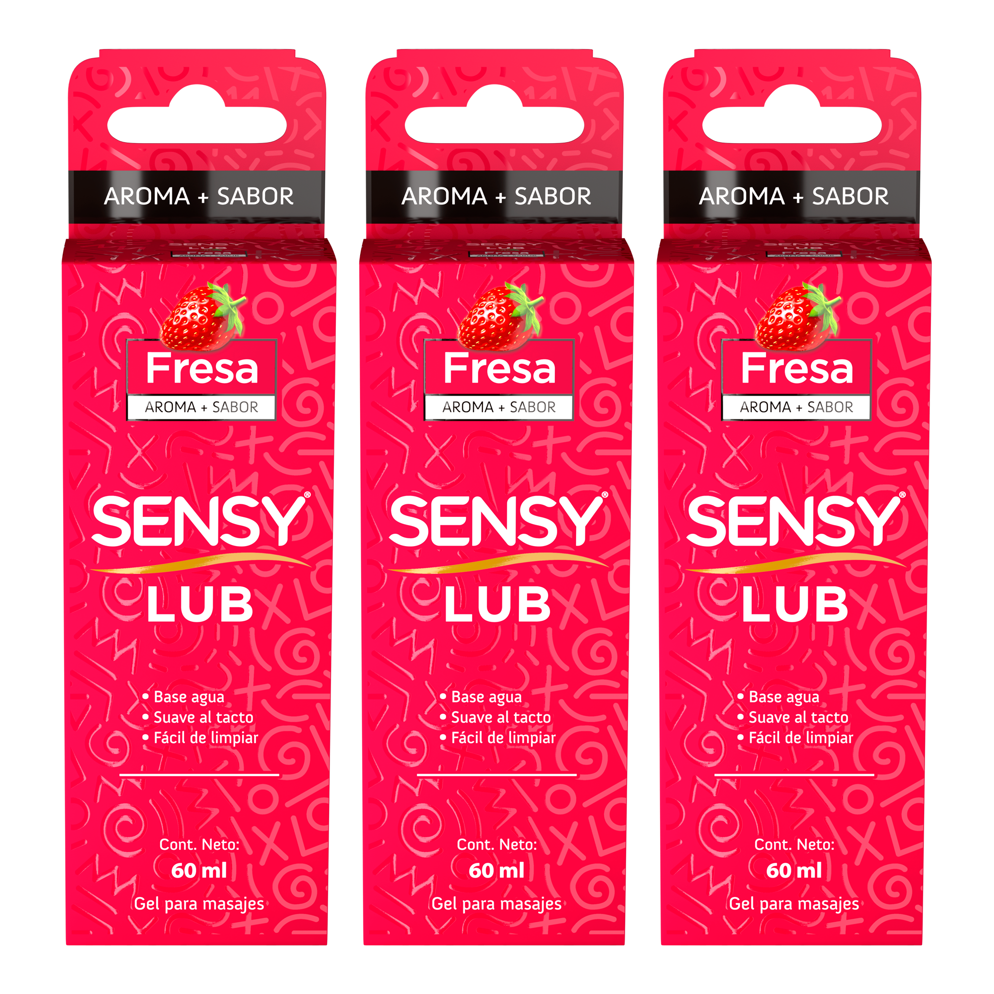 Image of Sensy Lub 3 Pack Fresa