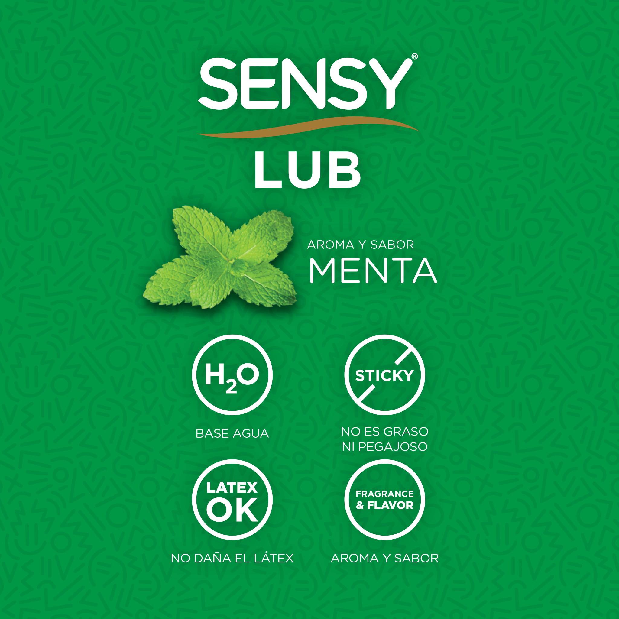 Image of Sensy Lub 3 Pack Menta